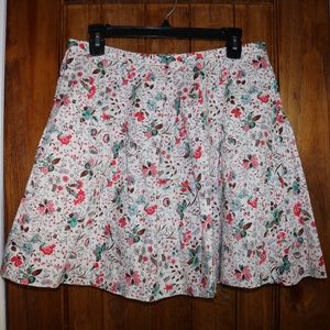Floral A-Line Skirt